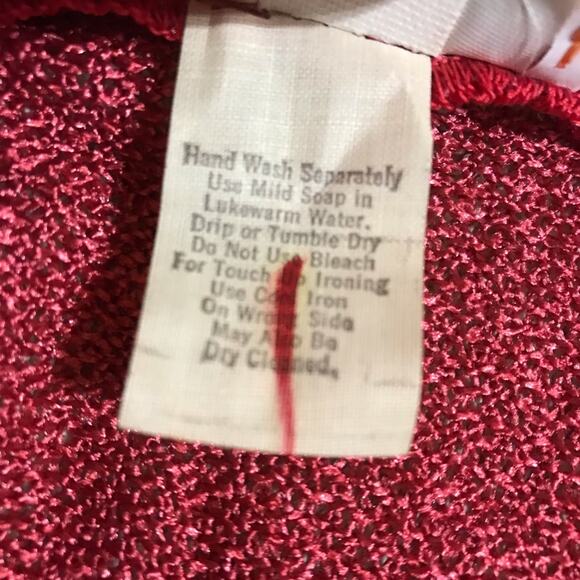 Leslie J Vintage 70s Union Made Coral Pink Mod Style Dress - Picture 7 of 8